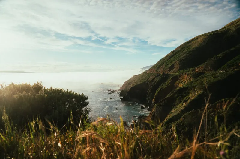 A quiet stretch of the California coast